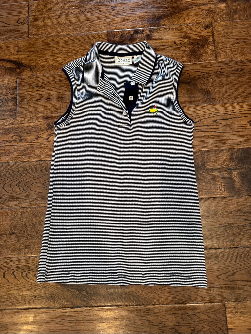 Striped Sleeveless Masters Collection top